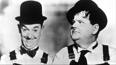 Photo of They Fought the Law and the Law Won. Laurel and Hardy in Pardon Us (1931).