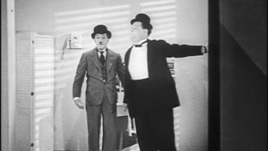 Photo of Ollie’s worst and finest twenty minutes. Laurel and Hardy in “Helpmates” (1932).